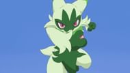 Liko's Sprigatito took its next evolutionary step in Pokemon Horizons Episode 45 (Image via The Pokemon Company)